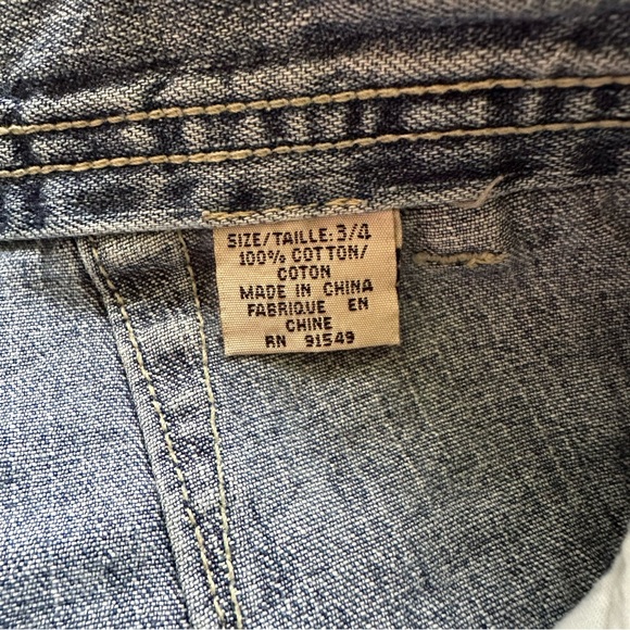 Vintage 1990s GX by Gwen Stefani wide leg jeans size 3/4 - Picture 5 of 7